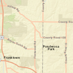 4463-4559 N State Hwy 83 Parker CO Street Map