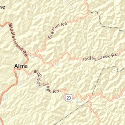 Highway 18, Alma, WV 26320, USA Street Map