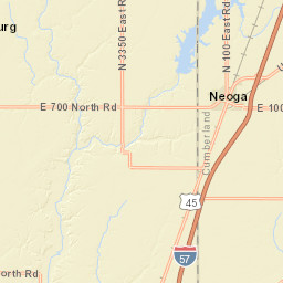 Neoga, IL, USA Street Map