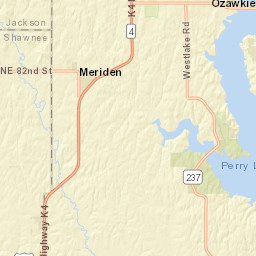 4600-5398 Kansas 4, Meriden, KS 66512 Street Map