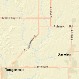 Stranger, KS, America Street Map