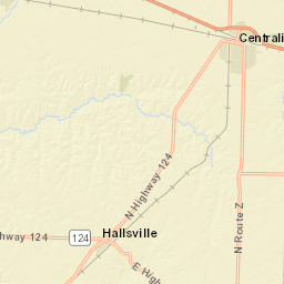 8949-9451 East Old Sthwy 124, Hallsville, MO Street Map