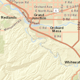 Riverside Pkwy & US-50 & S 5th St Grand Junction Street Map
