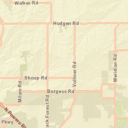 10101-10141 Silver Leaf Way Colorado Springs CO Street Map