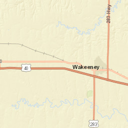 200-298 North 7th Street, WaKeeney, KS Street Map