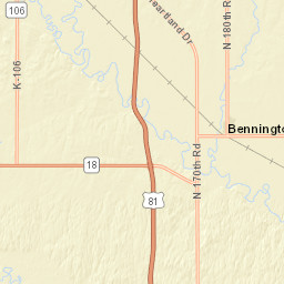 N 160th Rd Bennington KS 67422 Street Map