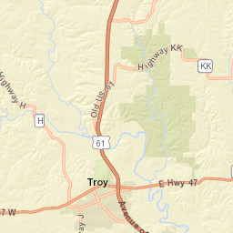 Bedford, MO, America Street Map