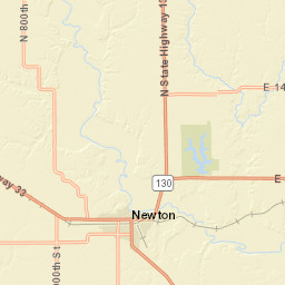 1904-1998 West Jourdan Street Newton IL Street Map