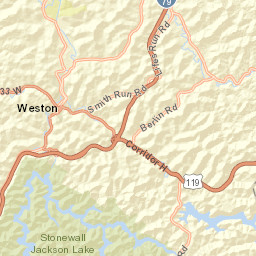 Skin Creek Road, Horner, WV 26372, USA Street Map