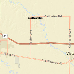 2350-2398 Catherine Road, Victoria, KS Street Map