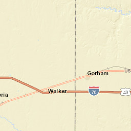 Old Hwy 40 Walker Kansas Street Map