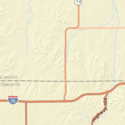 Interstate 70, Ellsworth, KS 67439, USA Street Map