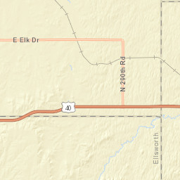Interstate 70, Brookville, KS 67425, USA Street Map