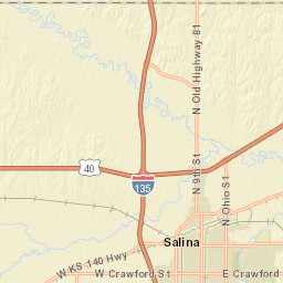 1600-2144 E Watkins Rd Salina KS Street Map