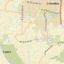 200 South 9th Street Columbia MO Street Map