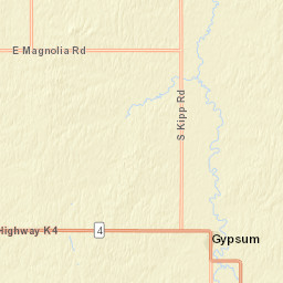 6698 S Donmyer Rd Gypsum KS Street Map