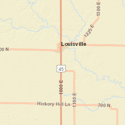 2661-3317 County Road 1100 East, Flora Street Map