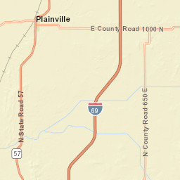 County Road 475 East, Plainville, IN 47568 Street Map