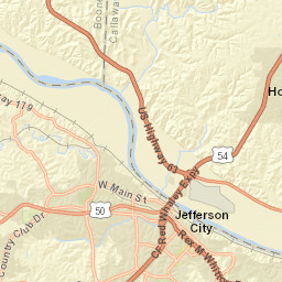 398 Riverview Drive, Jefferson City, MO Street Map