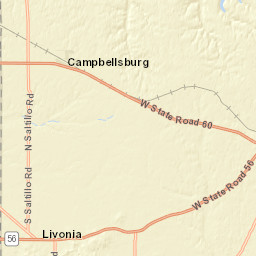 3438-3698 Indiana 60, Salem, IN Street Map