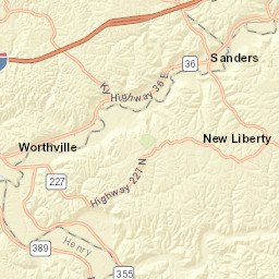 Interstate 71 Sanders KY 41083 America Street Map