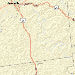 Kentucky 22, Falmouth, KY 41040, USA Street Map