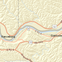 Highway 8, Garrison, KY 41141, USA Street Map