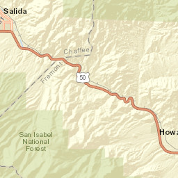 5004-5222 Highway 50, Howard, CO 81233 Street Map
