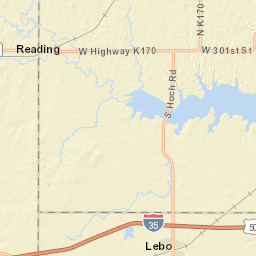 Interstate 35, Reading, KS 66868, USA Street Map