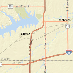 I-35 Waverly KS 66871 USA Street Map