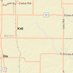 401-541 County Road 1900 East, Iuka, IL Street Map