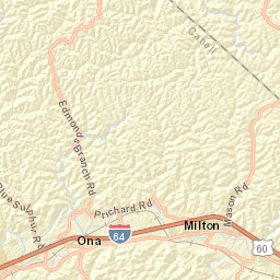 Interstate 64, Ona, WV 25545, USA Street Map