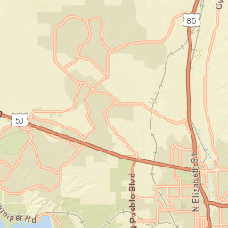 277-311 S McCulloch Boulevard East, Pueblo West Street Map