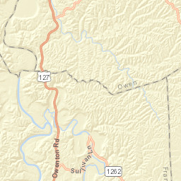 7681-7751 Kentucky 1262 Frankfort KY Street Map