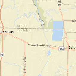 10237-10319 South Prairie Road, Red Bud Street Map