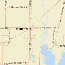 7500-7676 N Burlington Ln Waltonville Street Map