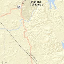 Rancho Calaveras California  Street Map