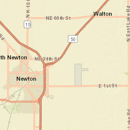 1301-1355 North Main Street Newton KS Street Map