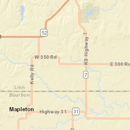 Mound City, KS, USA Street Map