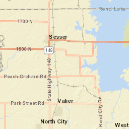 9300-9398 Parkdon St Benton IL Street Map