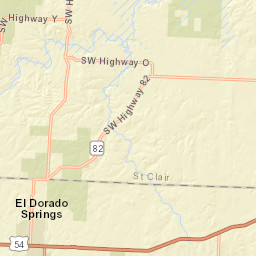 503 MO-82 El Dorado Springs Missouri Street Map