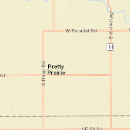 25401-26699 S Partridge Rd Pretty Prairie Street Map