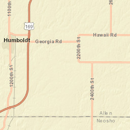 U.S. 169, Humboldt, KS 66748, USA Street Map
