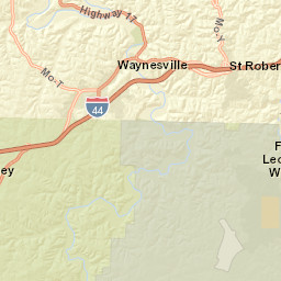 Interstate 44, Waynesville, MO 65583 Street Map