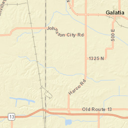Illinois 13, Pittsburg, IL 62974, USA Street Map