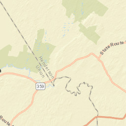 KY-136 Henderson Kentucky Street Map