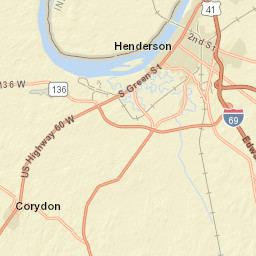 15227-15605 Old Henderson Road, Evansville Street Map