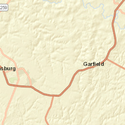 Garfield-Lodiburg Rd Harned KY Street Map
