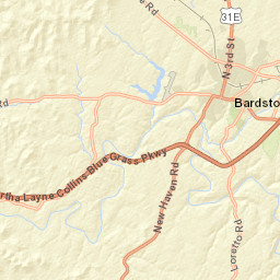 102 Court Square Bardstown KY Street Map