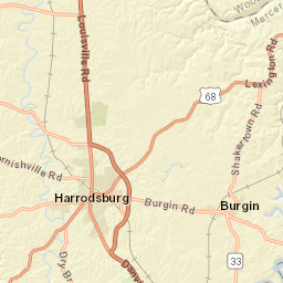 3359 Lexington Road, Harrodsburg, KY Street Map